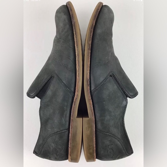 UGG leather slip on loafers men’s 11 gray - Picture 6 of 11